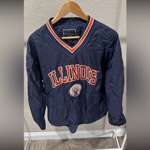 RARE Vintage University of Illinois Fighting Illini Windbreaker